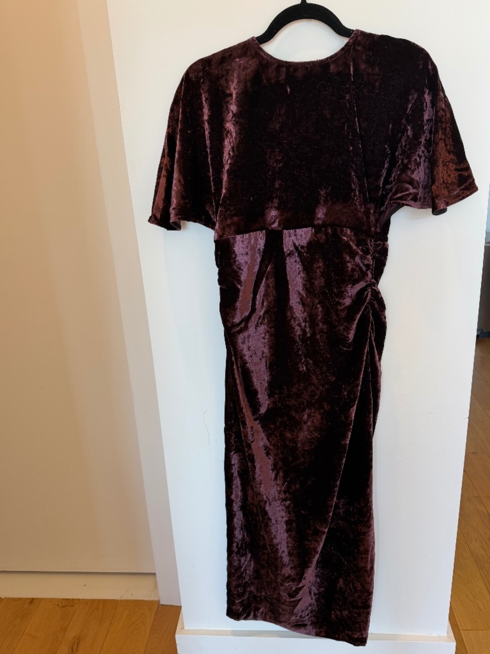 Zara midi velvet dress